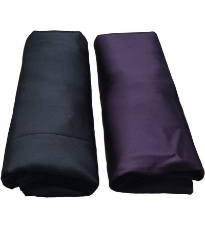 Boxers Men's Satin Boxers Shorts Combo Pack Underwear - Black + Purple (2-pack) - CE18T5K4C9G $21.28