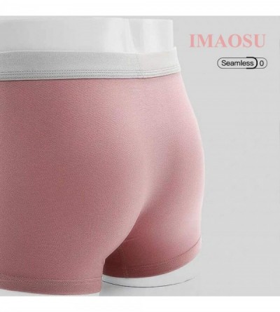 Boxer Briefs Modal of the Mens Boxer Briefs No Ride-up Comfortable Breathable Cotton Sport Short Leg Underwear - Imaosu Black...