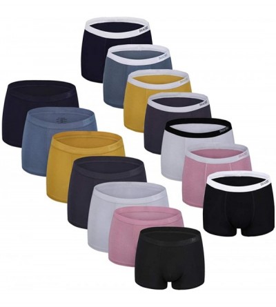 Boxer Briefs Modal of the Mens Boxer Briefs No Ride-up Comfortable Breathable Cotton Sport Short Leg Underwear - Imaosu Black...