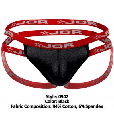 Bikinis Mens Fashion Underwear Athletic Jockstraps for Men - Black_style_942 - CW1960KSDHQ $31.60