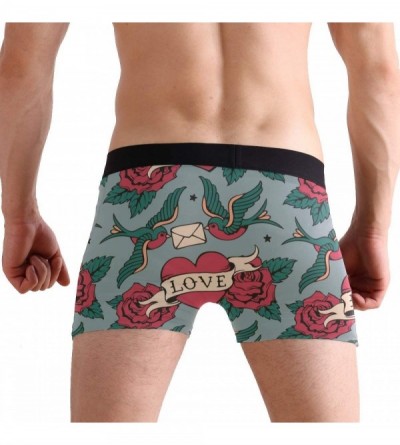 Boxer Briefs Mens Fashion White Cat in Cosmic Men's Underwear Boxer Briefs Breathable- Multi - Multicolour-valentines Day Swa...