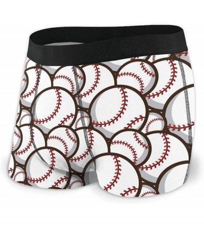 Boxer Briefs Men's Boxer Brief Baseball Soft Breathable Comfortable Stretch Underwear - Baseball - CX1925U2W93 $32.08