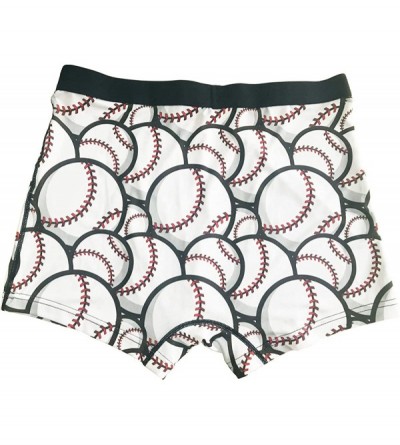 Boxer Briefs Men's Boxer Brief Baseball Soft Breathable Comfortable Stretch Underwear - Baseball - CX1925U2W93 $17.30
