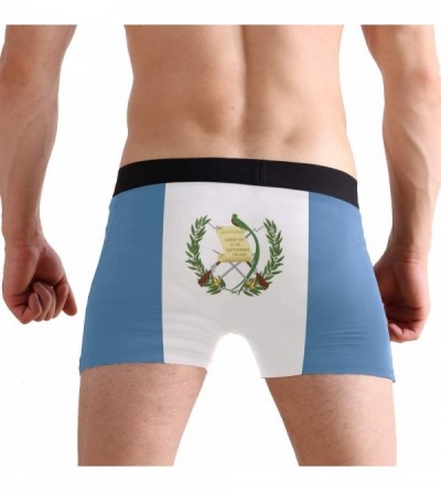 Boxer Briefs Mens Boxer Briefs Underwear Grunge Skull USA Flag Breathable Pouch Soft Underwear - Guatemala Flag - CM18AIXZYTZ...
