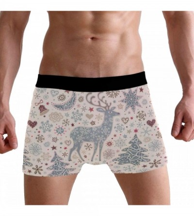 Briefs Fashion Colorful Summer Men's Casual Underwear Boxer Briefs Breathable Sport - Multicolour-christmas Deer - CC18N0NM9S...