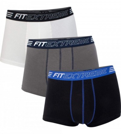 Boxer Briefs Mens Cotton Ultra Stretch Classic Boxer Briefs Underwear - 02_3 Pack (Shorts) - CC11XKKRY1R $39.08
