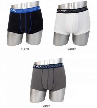 Boxer Briefs Mens Cotton Ultra Stretch Classic Boxer Briefs Underwear - 02_3 Pack (Shorts) - CC11XKKRY1R $20.66