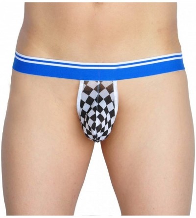 G-Strings & Thongs Men's Checker Thong Gay T-Back G-String Underwear Male Bluge Pouch Body Underpants - 217-5pcs - CJ12MYZKRZ...