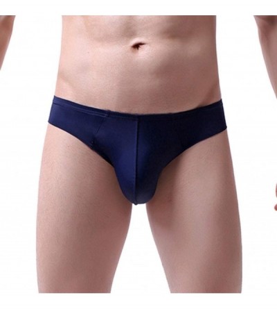 G-Strings & Thongs Mens Sexy Underwear Sexy Bikini Underwear for Men G-String Thong - Dark Blue - CI18WS45ZWC $10.50