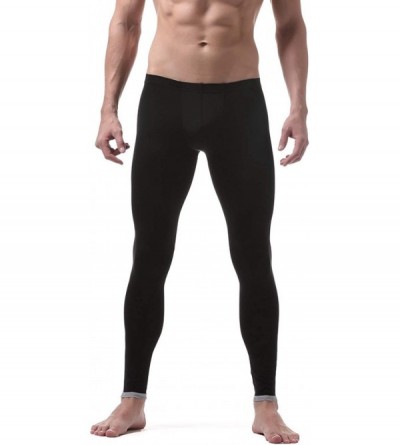 Shapewear Men Tummy Control Shorts High Waist Abdomen Leg Slimming Pants Body Shaper Long Underwear - Black - C919DHU53MS $19.75
