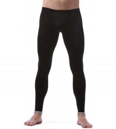Shapewear Men Tummy Control Shorts High Waist Abdomen Leg Slimming Pants Body Shaper Long Underwear - Black - C919DHU53MS $19.75