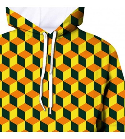 Briefs Men's Patterns Print 3D Digital Geometric Printed Sweaters Fashion Hoodies Sweatshirts Pullover - Yellow - CP192AC87WI...