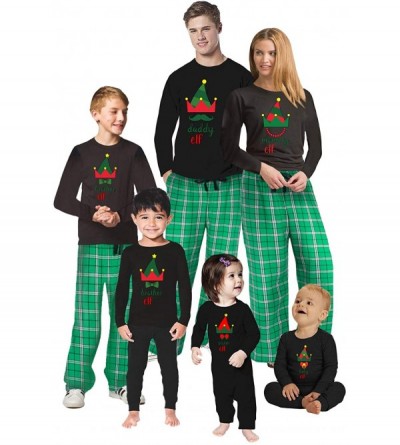 Sleep Sets Christmas Pajamas for Family Xmas Elf Daddy Mommy Matching Christmas Sleepwear - Style 2 - CK1933XG7IY $22.41