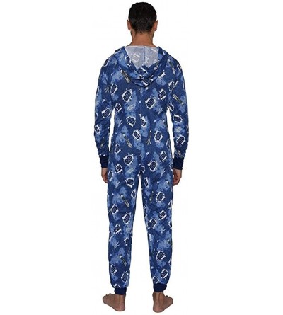 Sleep Sets Doctor Who Tardis Hooded Onesie Pajama with Hood - Galaxy Sonic Blue - CU18AT463ZA $17.03