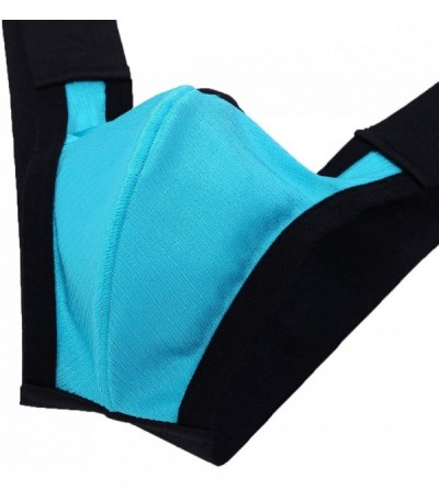 Bikinis Men's Lingerie Low Waist Bulge Pouch G-String Thong T-Back Jockstrap Underwear - Blue - CN18REYLSXE $18.04