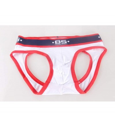 G-Strings & Thongs Men Thongs Underwear Translucent Sexy Bulge Pouch G-String Panties 2 Pack - White - C919324KWTW $18.14
