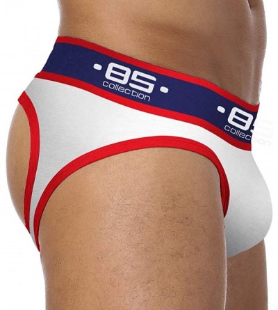 G-Strings & Thongs Men Thongs Underwear Translucent Sexy Bulge Pouch G-String Panties 2 Pack - White - C919324KWTW $18.14