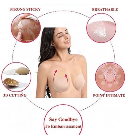 Accessories Nippleless Covers Breast Lift Tape Breast Petals Lift Pasties Nipplecovers & Adhesive Bra - C2198QWXRQ9 $17.34