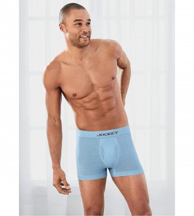 Trunks Men's Underwear FormFit Lightweight Seamfree Trunk - Forget Me Not Heather - CZ18OHM43MK $12.69
