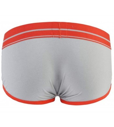 Briefs Men's Back Hollow Boyshort Men's Underwear - Grey - CO18AH0Y07M $9.78
