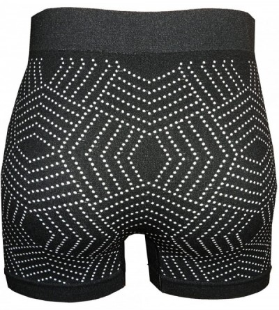Boxer Briefs Stretches Nylon Seamless Mens Boxer Briefs Underwear 12-Pack - Geo Dots-12pack - CD192CC06ZX $32.44