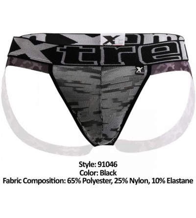 G-Strings & Thongs Mens Fashion Underwear Jockstraps - Black_style_91046 - CX18SYMUDCL $15.95