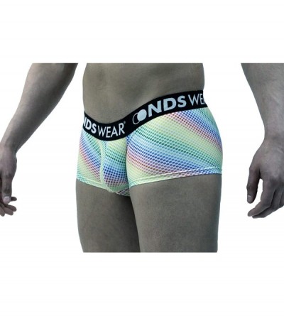 Trunks Mens Underwear Suspensor Low Rise Trunk with Pouch - Candy Dots - CI195GK05RL $20.98