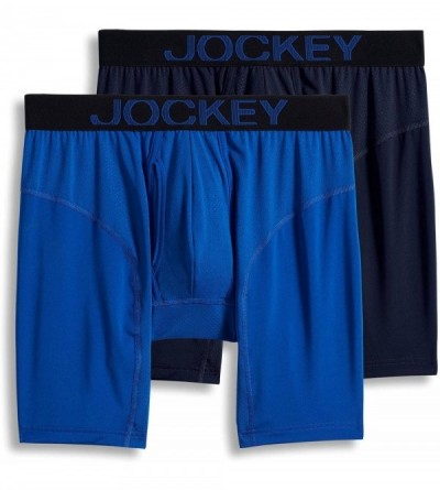 Briefs Men's Underwear RapidCool Midway Brief - 2 Pack - Vibrant Blue/True Navy - CK180XGOCR2 $19.98