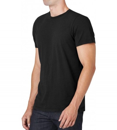 Undershirts Men's Bamboo T-Shirt - 01-black - CD18UH99909 $18.97