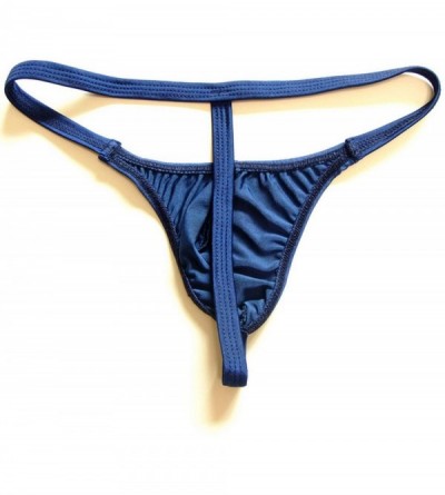 G-Strings & Thongs Thin Belt Men G Strings and Thongs 2019 New Tight Jockss Erotic Pouch Sissy Panties Plus Size - Blue - C71...