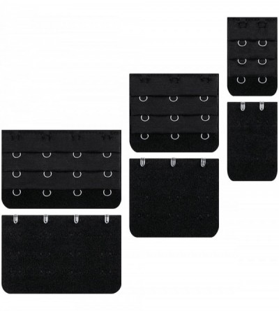 Accessories Bra Extender 2Hooks/3Hooks/4Hooks Bra Strap Extensions 9Pack(Black-White-Beige) - CT187Q5US45 $9.56