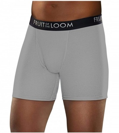Boxer Briefs Mens Boxer Briefs Cotton Underwear Assortment XXX-Large 6 Pack - Assorted Ultra-plush Waistband - C512CI6D6FB $3...
