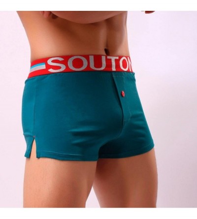 Boxer Briefs Men's Underwear- Boxer Briefs Casual Trunk for Men Underwear - A - CV186DGRRT4 $11.24