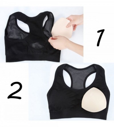Accessories 3 Pairs bra inserts for swimsuits Women sport bra inserts pads (Beige) 5X5inch - C3182SWRG9R $14.39