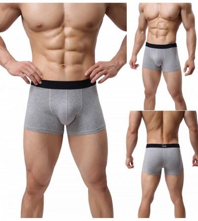 Boxer Briefs Men's Boxer Briefs Short Leg Low Rise Cotton Underwear - 5 Pack 01 Mixed Color - CC185U88665 $30.27