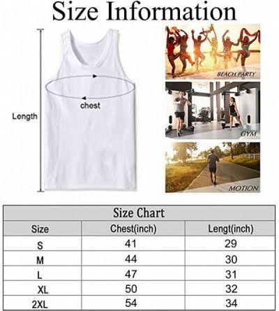Undershirts Men's Soft Tank Tops Novelty 3D Printed Gym Workout Athletic Undershirt - Chemical Molecular Structure - C119DS4X...
