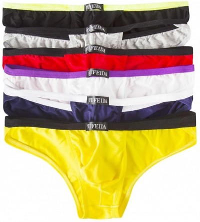 G-Strings & Thongs Men's Modal Comfortable G-string Thongs Sexy Low Rise Bikini Briefs Underwear - 6pcs Modal Shorts - CC18EX...