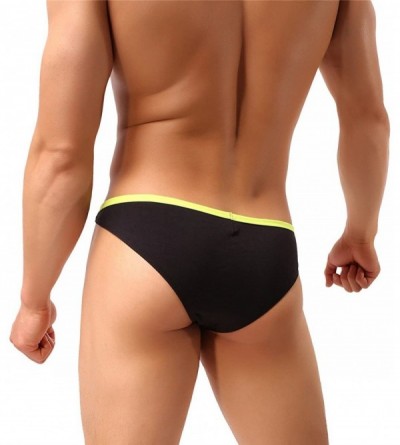 G-Strings & Thongs Men's Modal Comfortable G-string Thongs Sexy Low Rise Bikini Briefs Underwear - 6pcs Modal Shorts - CC18EX...