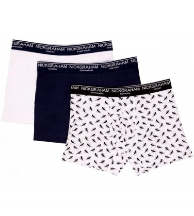 Boxer Briefs Men's Multipack Cotton Stretch Boxer Briefs with Tagless Waistband (3 Pack) - Black - CD18DAIW744 $29.54