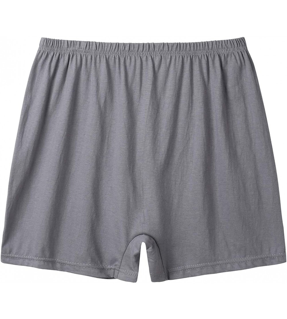 Boxer Briefs Men's Boxer Briefs- Cotton Shorts Briefs Trunks Style Underwear - 1-pack Gray - CE196XO89CL $10.83