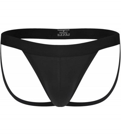 G-Strings & Thongs Men's Performance Jockstrap Butt-Flaunting Thongs Underwear Low Rise - Black-03 - C2194K4HA7I $12.49