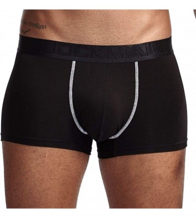 Boxer Briefs Men Underwear Boxer Shorts Modal Men Underwear Health Care Trunks Boxer Briefs - Black - CA18X683RLC $23.47