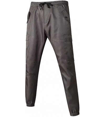 Thermal Underwear Mens Chino Cargo Pants Skinny Joggers Elastic Waist Sports Pants Tapered Leg Sweatpants Trousers Casual Lon...