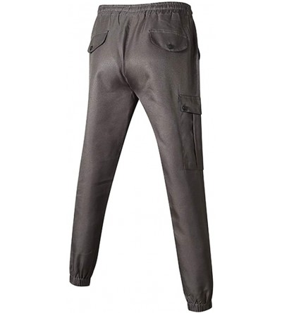 Thermal Underwear Mens Chino Cargo Pants Skinny Joggers Elastic Waist Sports Pants Tapered Leg Sweatpants Trousers Casual Lon...