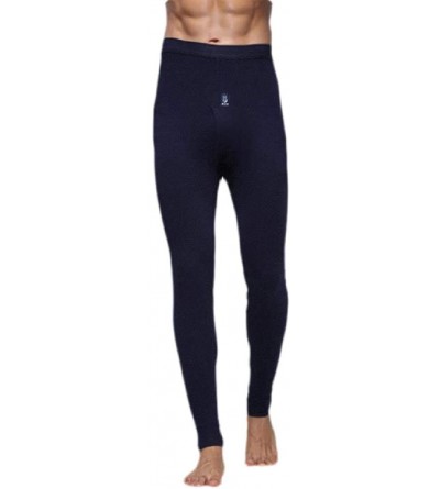 Thermal Underwear Men's Cotton Thermal Underwear Long Johns Leggings Base Layer Bottoms - 3 - C418A35ZDWL $35.90