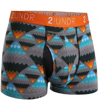 Boxer Briefs Mens Swing Shift 3" Boxer Trunk Underwear - Aztec - CI197EXHSGW $53.80
