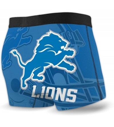 Boxer Briefs Fashion Oakland Raiders Men's Underwear Boxer Briefs No Ride-up Sport Under-wear - Detroit Lions - CA197A37YHM $...