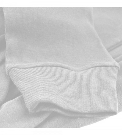 Undershirts Flat Base Layer Crew Neck Thermal Rib Fitted Long Sleeve Round Neck Slim Fit Soft Cotton Lightweight Thermal - Wh...