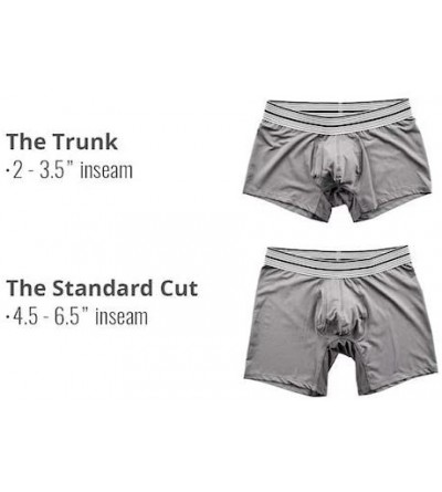Boxer Briefs Men's Standard Cut Boxer Brief Underwear - 3 Pack - Grey Bamboo - CO12JUULGZP $36.86