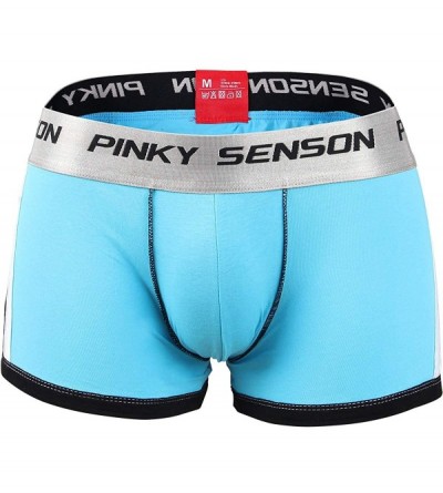 Trunks Mens Underwear Boxer Briefs Short Leg Bamboo Shorts Boxers Underwear Big and Tall - Gry+blu+lightblue - CP18A85X34S $2...